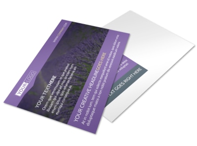 Essential Oils Postcard Template preview