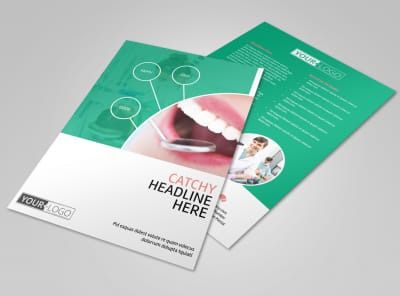 Premier Dental Clinic Flyer Template preview