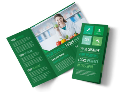 Healthy Diet Specialists Tri-Fold Brochure Template preview