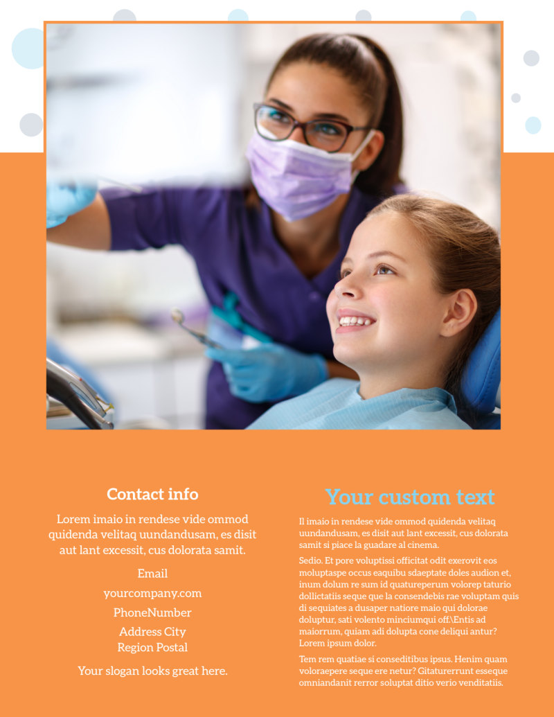 Pediatric Dental Care Flyer Template