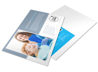 Pediatric Dental Care Postcard Template preview