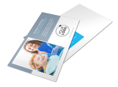 Pediatric Dental Care Postcard Template preview