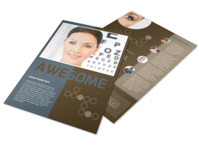 Vision Center Eye Doctor Flyer Template preview