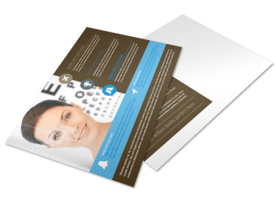 Vision Center Eye Doctor Postcard Template preview