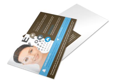Vision Center Eye Doctor Postcard Template preview