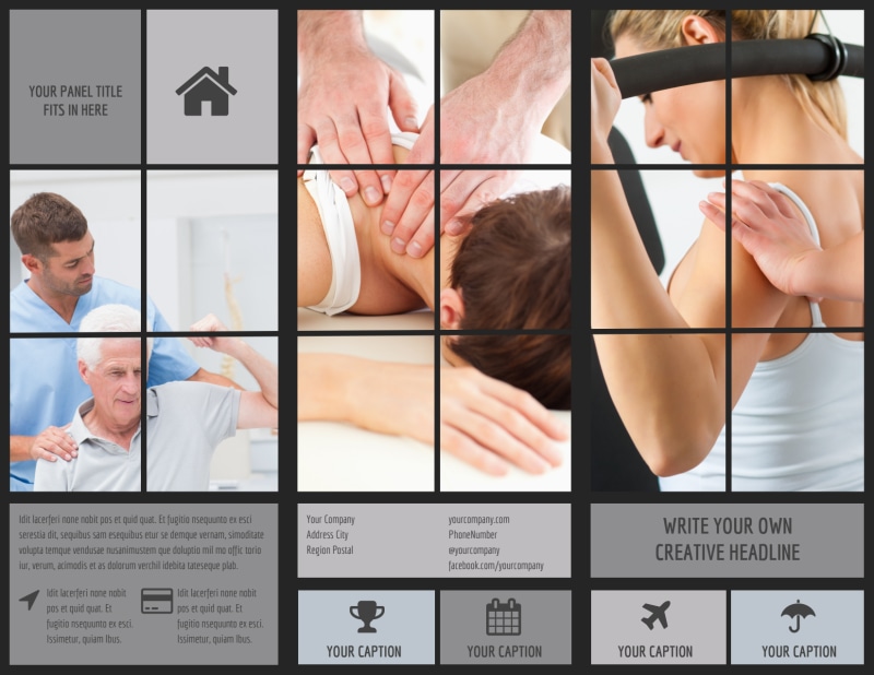 Physical Therapy & Rehab Tri-Fold Brochure Template