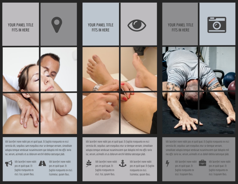 Physical Therapy & Rehab Tri-Fold Brochure Template