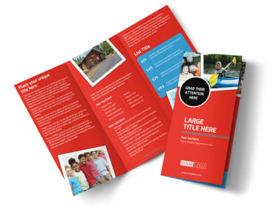 Summer Day Camp Tri-Fold Brochure Template preview