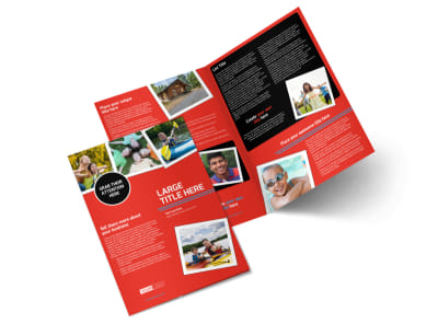 Summer Day Camp Bi-Fold Brochure Template preview