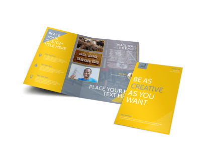 Charity Running Event Bi-Fold Brochure Template preview
