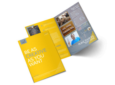 Charity Running Event Bi-Fold Brochure Template preview