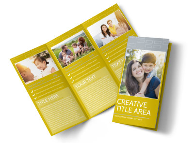 Adoption & Family Services Tri-Fold Brochure Template preview