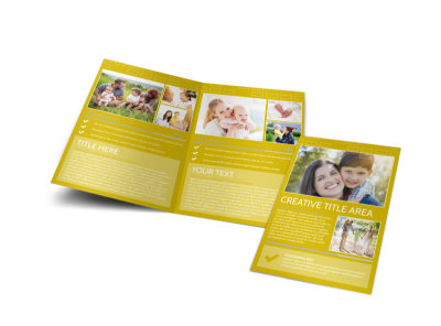 Adoption & Family Services Bi-Fold Brochure Template preview