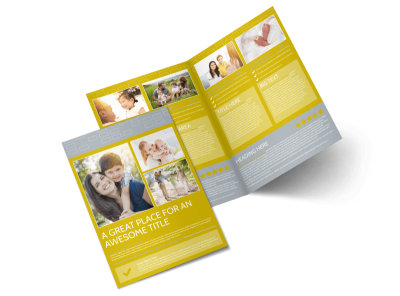 Adoption & Family Services Bi-Fold Brochure Template preview