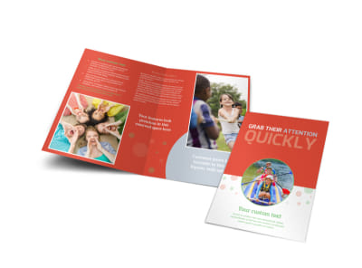 Awesome Summer Camp Bi-Fold Brochure Template preview