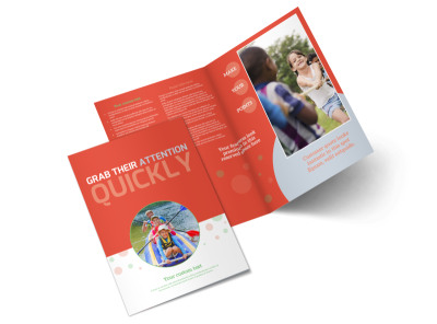 Awesome Summer Camp Bi-Fold Brochure Template preview