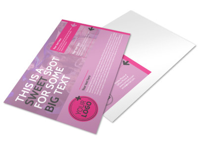All Night Party Bus Postcard Template preview
