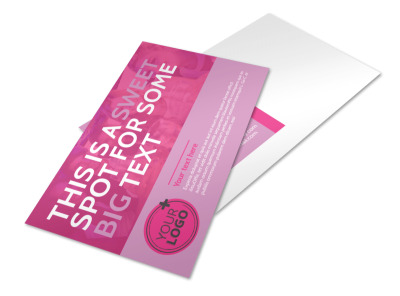 All Night Party Bus Postcard Template preview