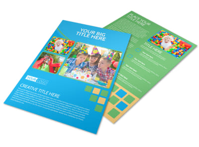 Child Party Service Flyer Template preview