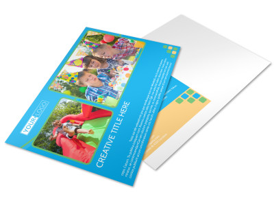 Child Party Service Postcard Template preview