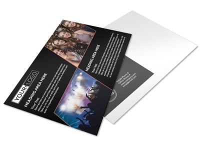 Popular Night Club Postcard Template preview