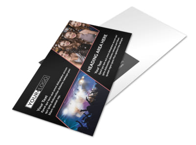Popular Night Club Postcard Template preview
