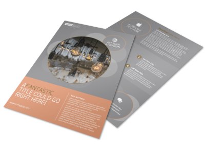 Wedding & Formal Events Center Flyer Template preview