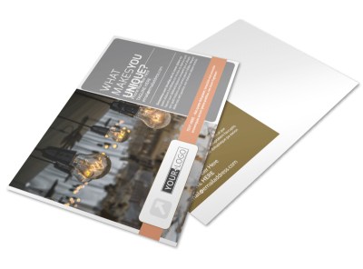 Wedding & Formal Events Center Postcard Template preview