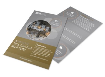 Wedding & Formal Events Center Flyer Template preview