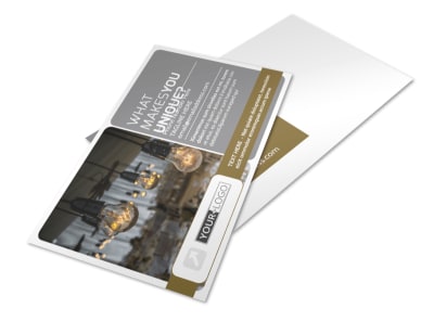 Wedding & Formal Events Center Postcard Template preview