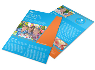 Birthday Party Service Flyer Template preview