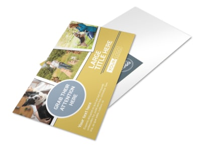 Dog Obedience Club Postcard Template preview