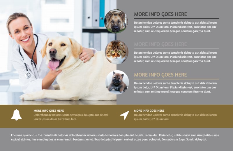 Local Veterinary Clinic Postcard Template