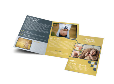 Infant Photography Bi-Fold Brochure Template preview