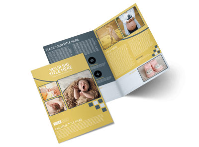 Infant Photography Bi-Fold Brochure Template preview