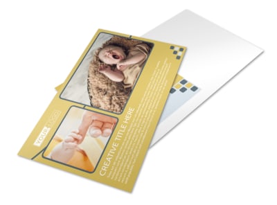 Infant Photography Postcard Template preview