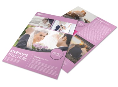 Wedding & Portrait Photography Flyer Template preview