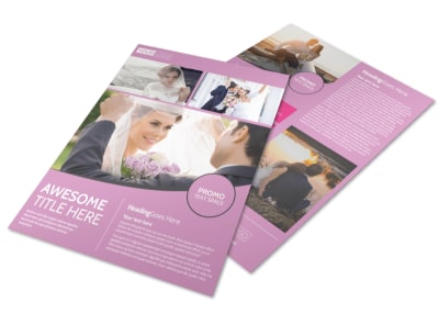 Wedding & Portrait Photography Flyer Template preview