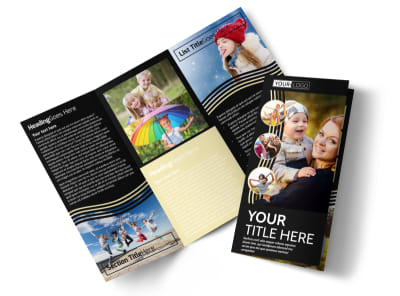 Playful Moments Photography Tri-Fold Brochure Template preview