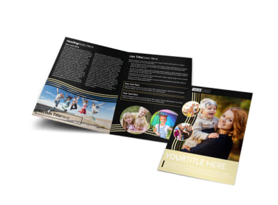 Playful Moments Photography Bi-Fold Brochure Template preview
