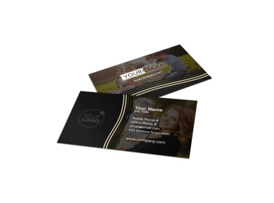 Playful Moments Photography Business Card Template preview