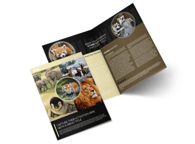 Wildlife Photography Bi-Fold Brochure Template preview