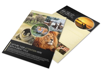 Wildlife Photography Flyer Template preview