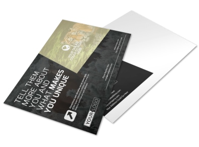 Wildlife Photography Postcard Template preview