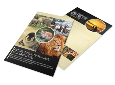 Wildlife Photography Flyer Template preview