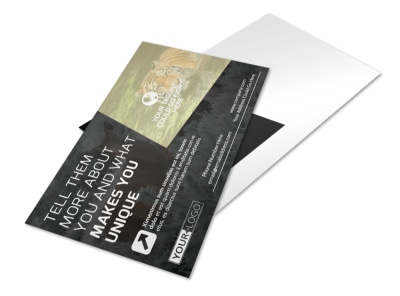 Wildlife Photography Postcard Template preview