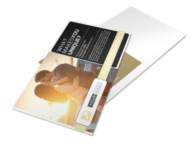 Couple Photography Postcard Template preview