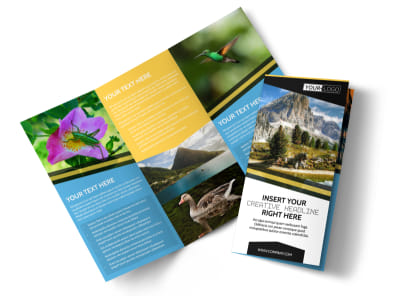 Nature Photography Tri-Fold Brochure Template preview