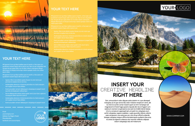 Nature Photography Bi-Fold Brochure Template