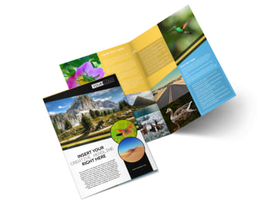 Nature Photography Bi-Fold Brochure Template preview